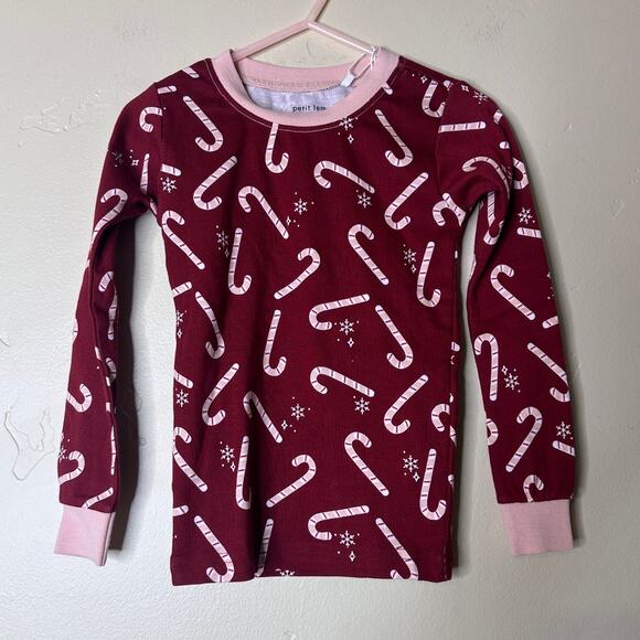 Bloomingdale's NWT Petit Lem Girls' Candy Cane Print Pajama Top 3T - Picture 4 of 7
